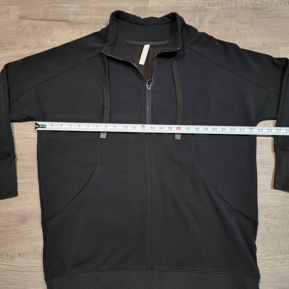 Athleta Cozy Karma Mock Neck Sweatshirt Dress Fleece Long Sleeve Large Petite LP - Picture 9 of 9